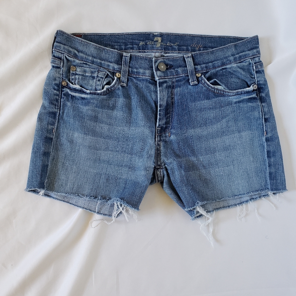 7 For All Mankind Cutoff Jean Shorts